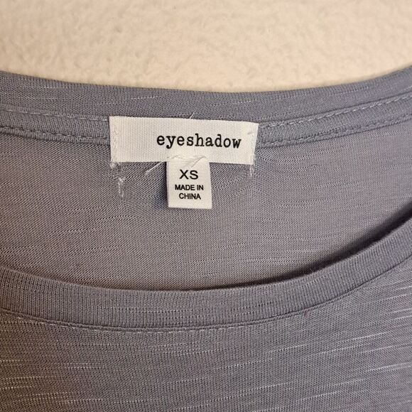 Eyeshadow gray lacy shirt size XS - Picture 3 of 5
